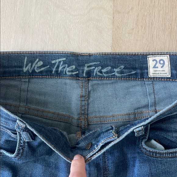 We The Free Distressed Tulip Hem Jeans - Picture 2 of 5